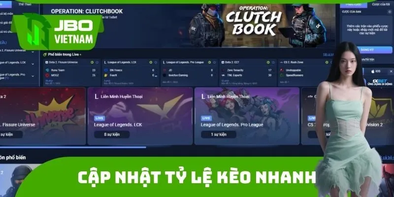 Cập nhật tỷ lệ kèo nhanh