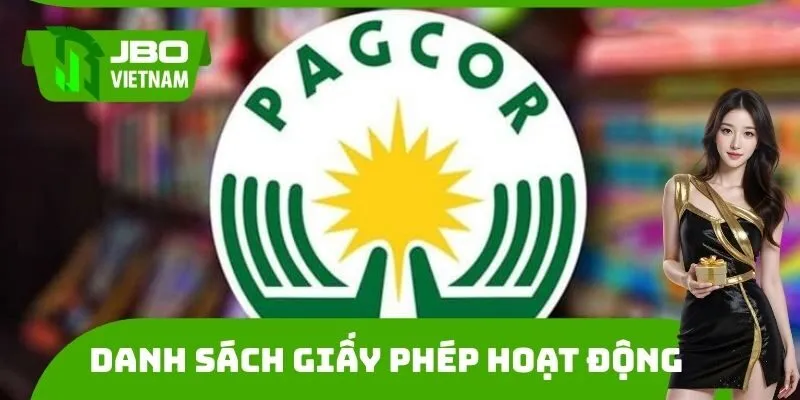 Danh sách giấy phép hoạt động hợp pháp mà đơn vị sở hữu