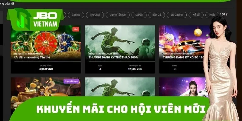 Hội viên mới nhận nhiều ưu đãi chào mừng 